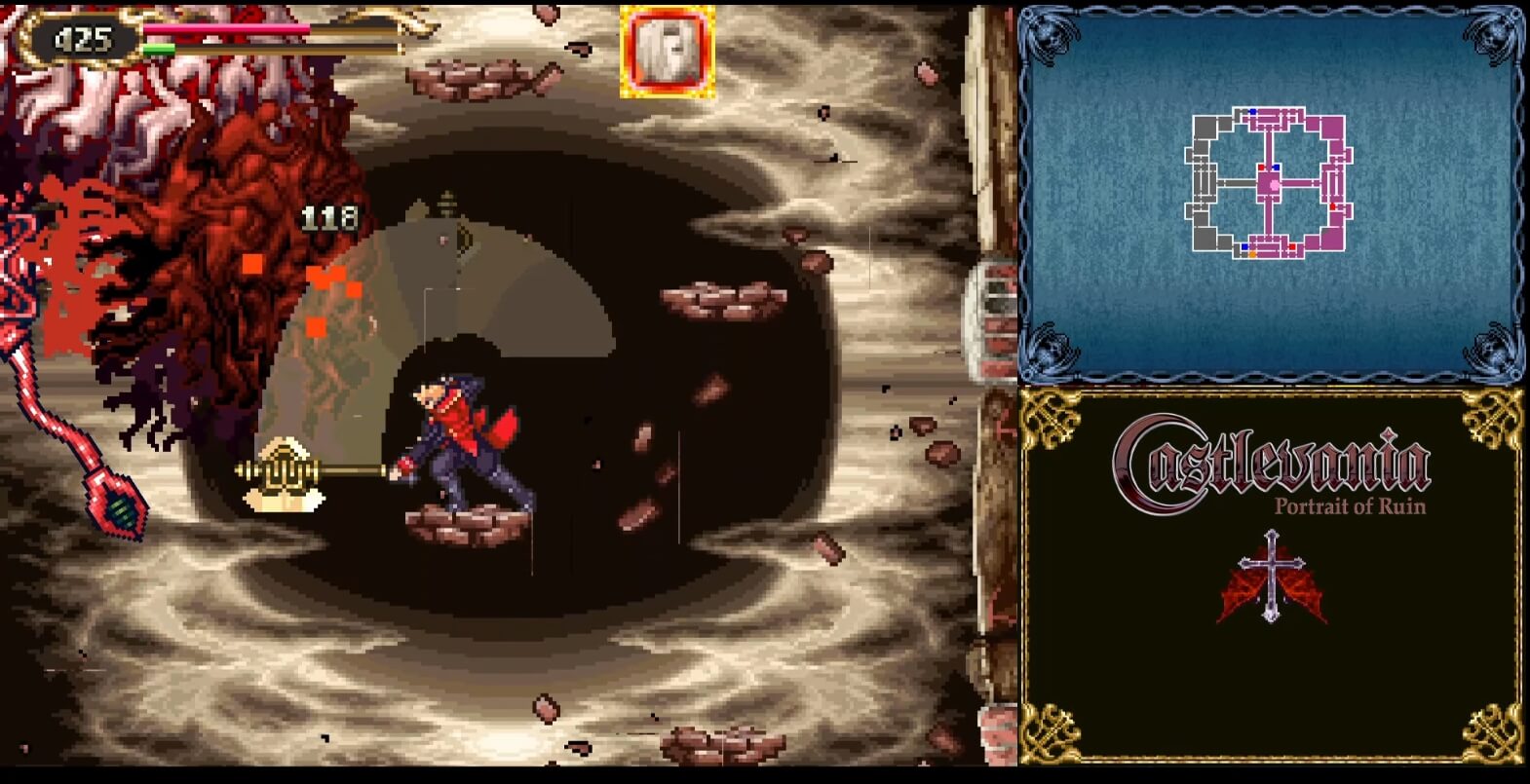 Castlevania Portrait of Ruin - геймплей игры Nintendo DS